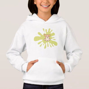 dog splash paint hoodie