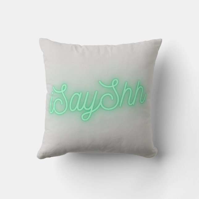 dog splash paint throw pillow (Back)