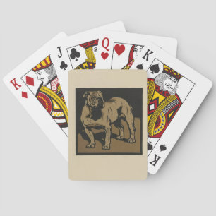 Dog - Square Animals Illustration Poker Cards