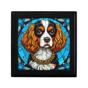 Dog Stained Glass Portrait Gift Box