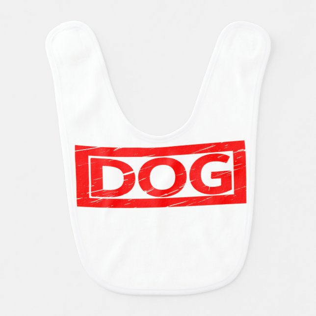 Dog Stamp Baby Bib (Front)