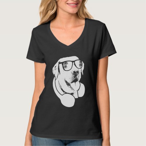 Dog sunglasses headphones festival music dog owner T_Shirt