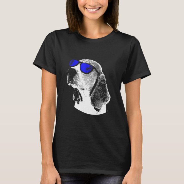 Dog sunglasses party doggy dog love dog fans T-Shirt (Front)