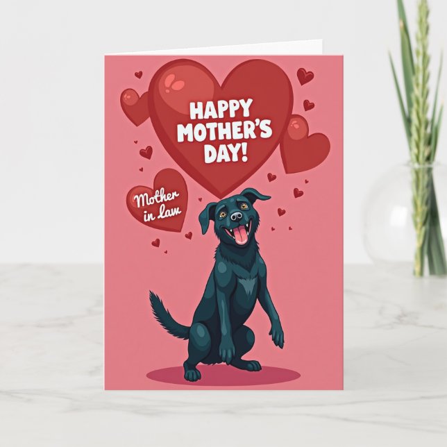 Dog Sweet Mothers Day Card (Front)