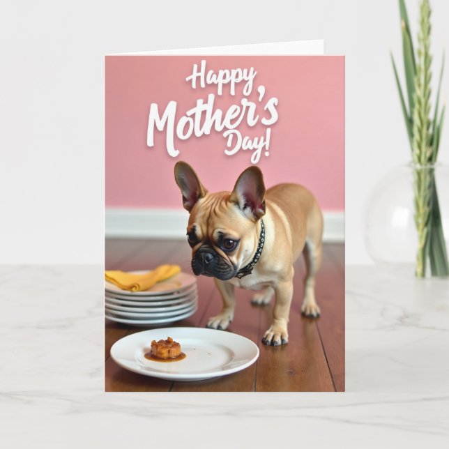 Dog Sweet Treat Mothers Day Card (Front)