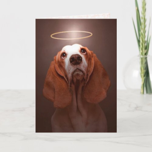 Dog SympathyBasset Hound Sympathy Card