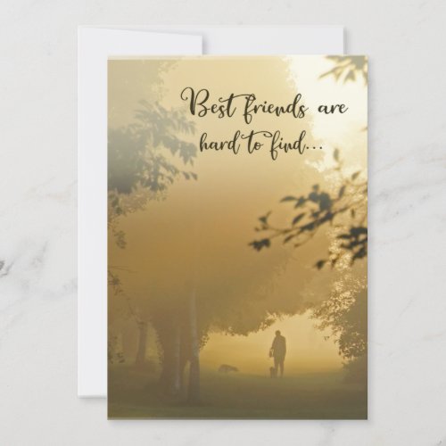 Dog Sympathy Card _ Best Friends are Hard to Find