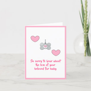 Dog sympathy card by dalDesignNZ