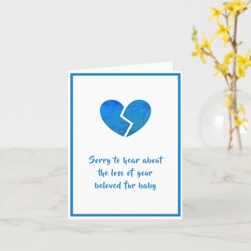 Dog Sympathy card by dalDesignNZ