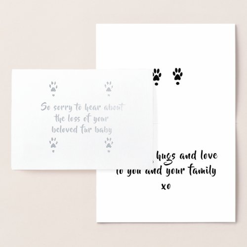 dog sympathy card by dalDesignNZ