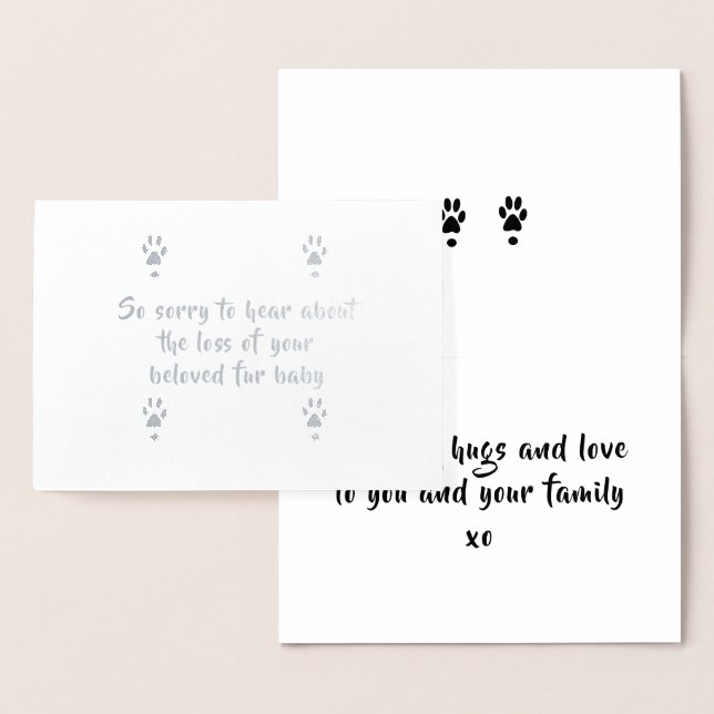 dog sympathy card by dalDesignNZ (Display)