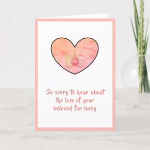 Dog sympathy card by dalDesignNZ