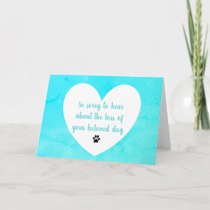 Dog Sympathy card by dalDesignNZ