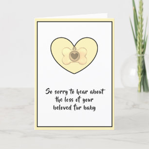 Dog Sympathy Card by dalDesignNZ