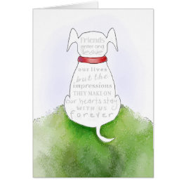 Dog Sympathy Card - Impressions on our Hearts