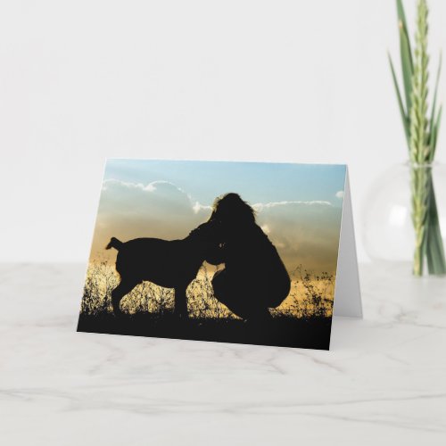 Dog Sympathy Card Memorial Rainbows End Poem