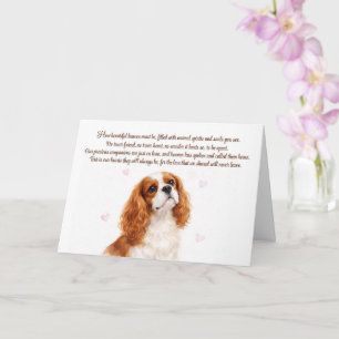 Dog Sympathy Cavalier King Charles Spaniel Card