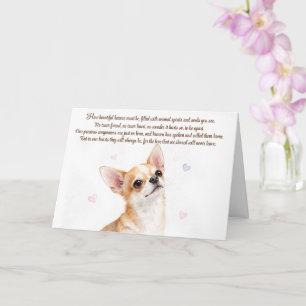 Dog Sympathy Chihuahua Type Spiritual Poem Card