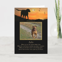 Dog Sympathy Custom Photo Spiritual Poem