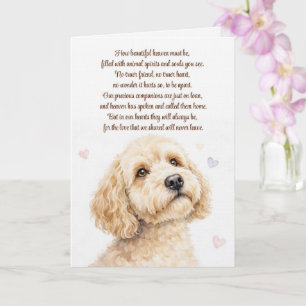 Dog Sympathy Doodle Spiritual Poem Card