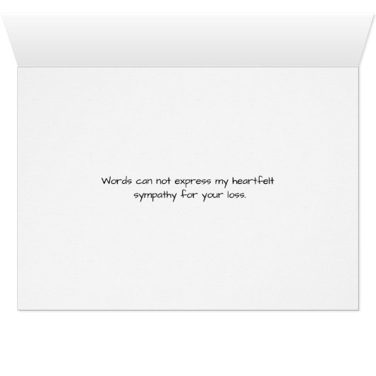 Dog Sympathy, Loss of Dog Card (Inside Horizontal (Bottom))