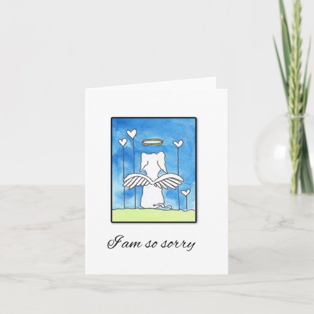 Dog Sympathy, Loss, So Sorry, Card (Front)