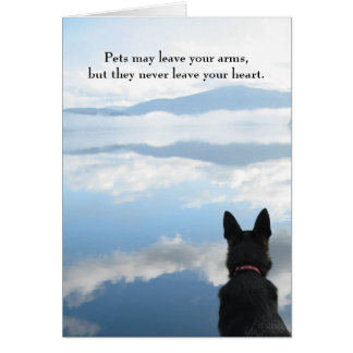 Dog Sympathy - Pets May Leave Your Arms Card