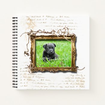 Dog Sympathy Tribute | Photo Picture Frame Notebook by petcherishedangels at Zazzle