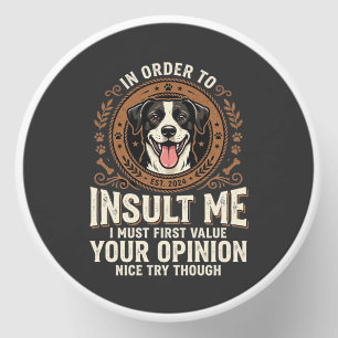 Dog T-Shirt Funny Opinion Insult Mini Candle Favors