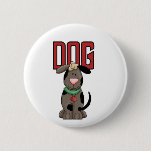 Dog T-shirts and Gifts Button