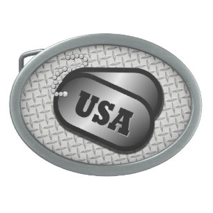 DOG TAG BELT BUCKLE