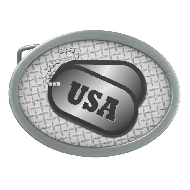DOG TAG BELT BUCKLE (Front)