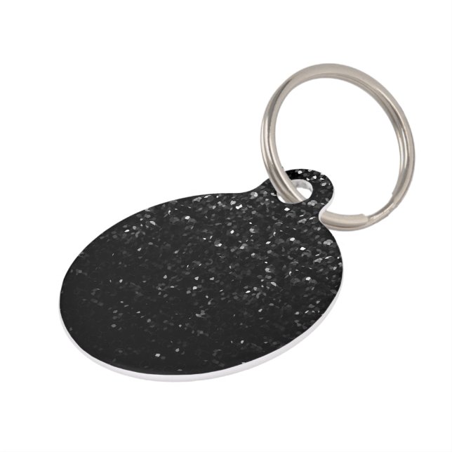 Dog Tag Crystal Bling Strass (Side)