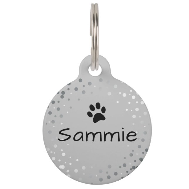 Dog Tag Custom Gray  (Front)