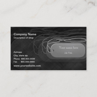 Dog Tag Template Business Card