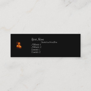 Dog Tags and Candles - Military - Business Card
