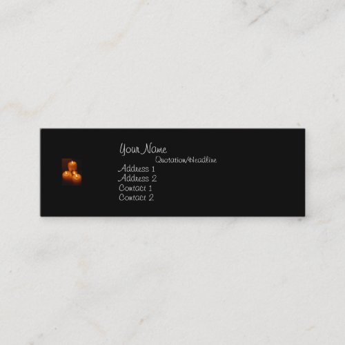Dog Tags and Candles _ Military _ Business Card