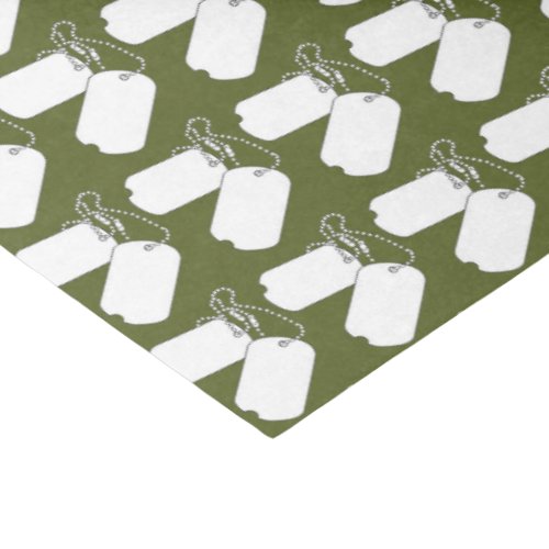 Dog Tags GI Camouflage Party Tissue Paper