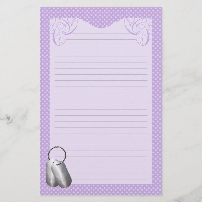 Dog Tags N Dots Stationery (Front)