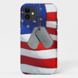 Dog Tags On Flag Iphone 11 Case at Zazzle