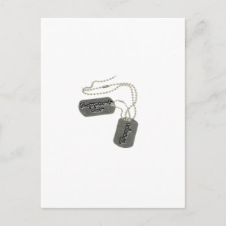 Dog Tags Postcard