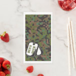 Dog Tags Soldier Joe Camouflage Party Napkins