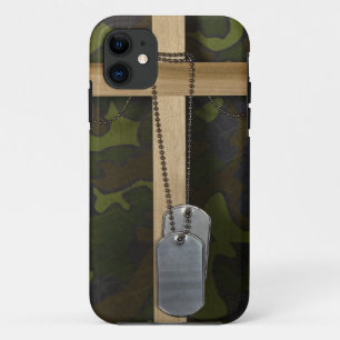 Dog tags with Cross iPhone 11 Case