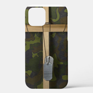 Dog tags with Cross iPhone 12 Case