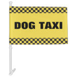 Dog Taxi Car Flag at Zazzle