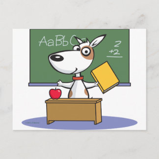 Dog Teacher Postcard