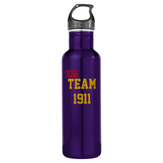 Dog Team 1911 Stainless Steel Water Bottle (Front)