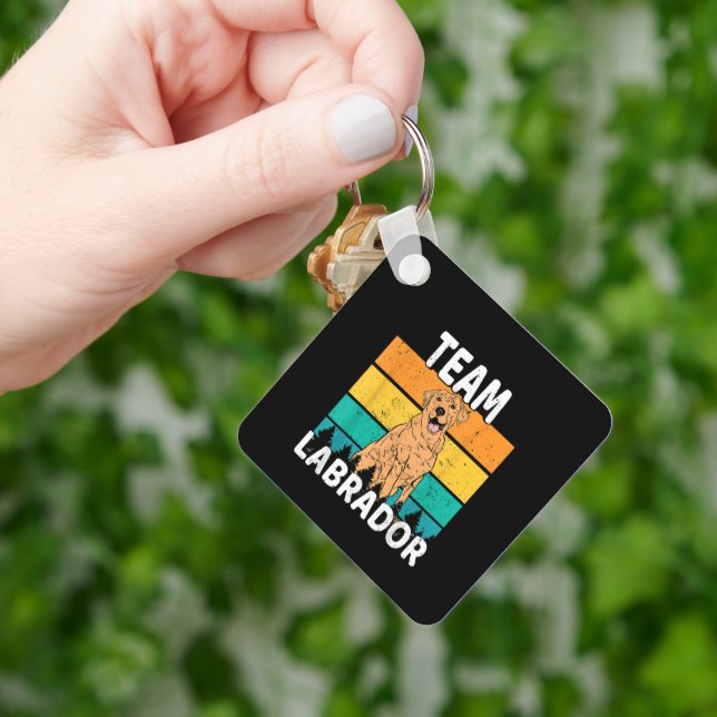 Dog Team Labrador Lover Keychain (Hand)