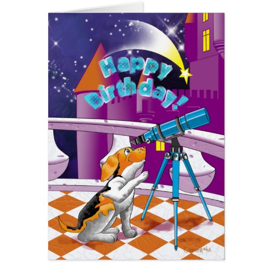 dog telescope cards (Front)