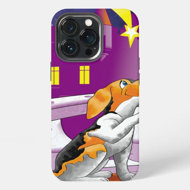 dog telescope iphone case (Back)